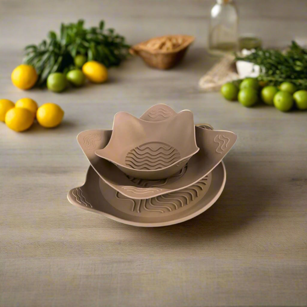 Bowl Cozy Light Taupe – Microwave Safe, Stylish & Designed in Tasmania