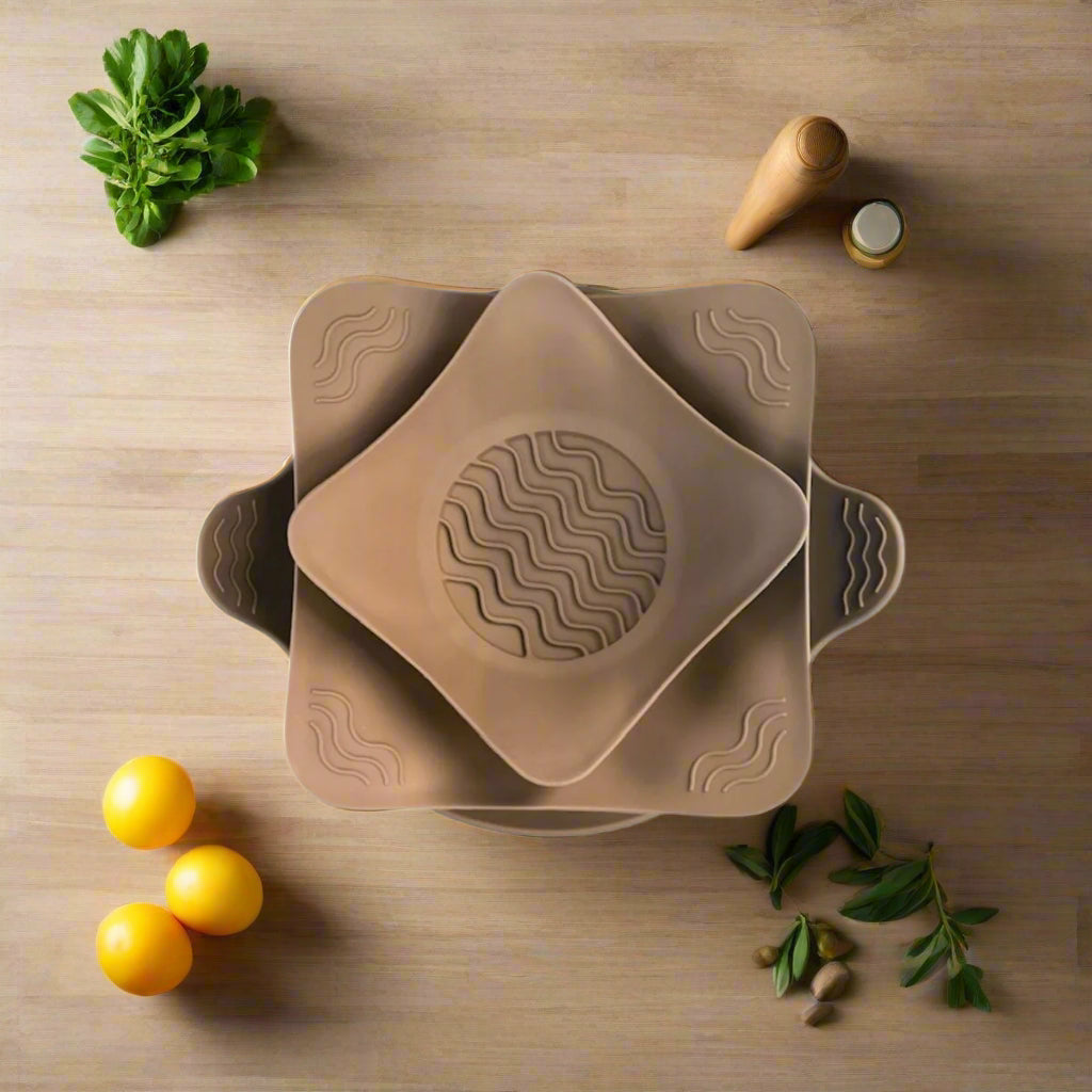 Bowl Cozy Light Taupe – Microwave Safe, Stylish & Designed in Tasmania